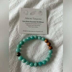 African turquoise bracelet